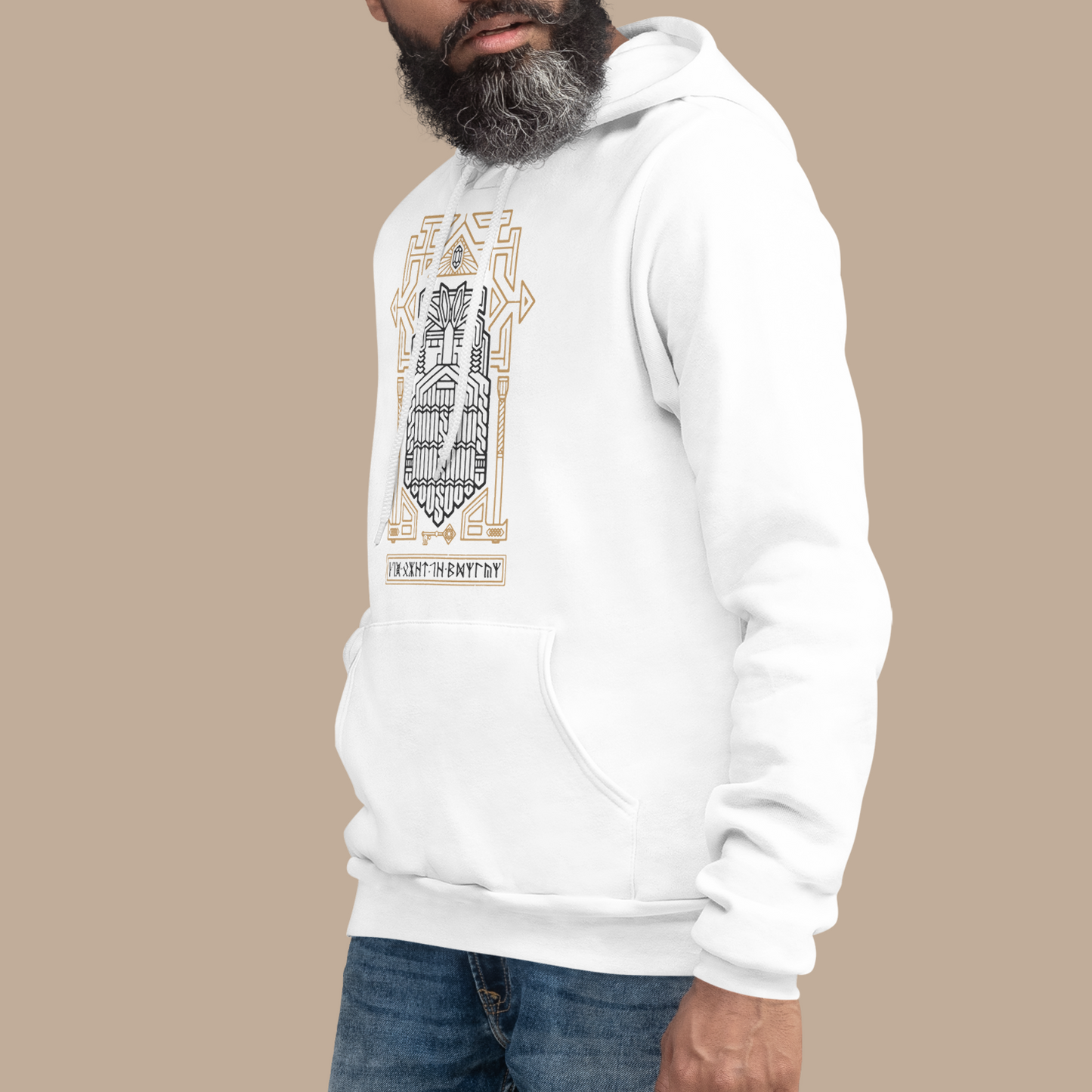 King Under The Mountain White Hoodie