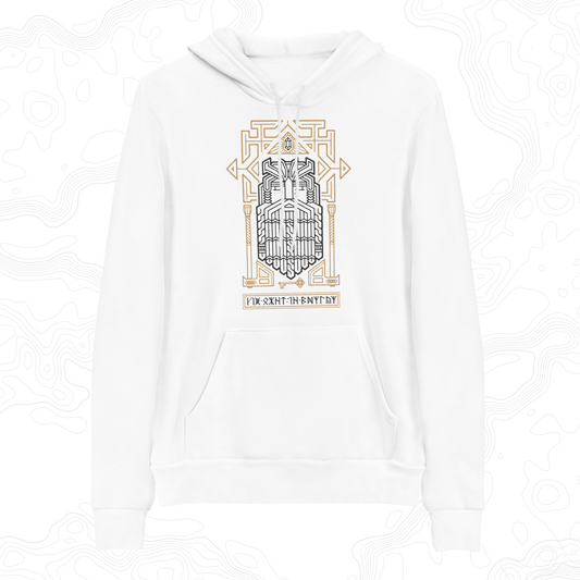 King Under The Mountain White Hoodie